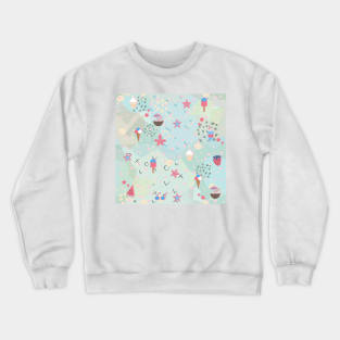 Summer Pattern Crewneck Sweatshirt